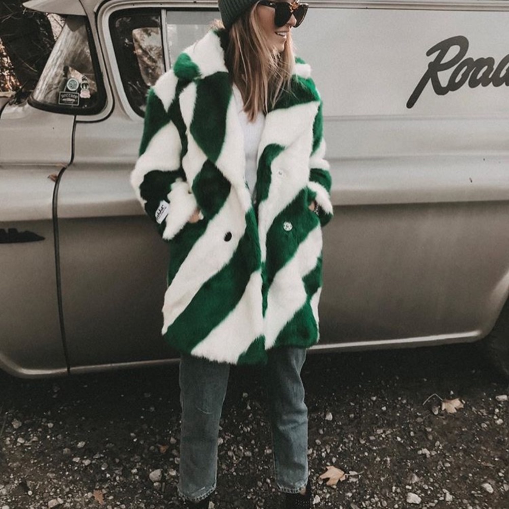 Jakke Zadie Faux fur jacket coat - Picture 6 of 8